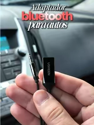 Adaptador Bluetooth para autos con entrada auxiliar! #bluetooth #autos #viral #latinos #tiktokshopstockup 