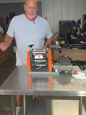 7 channel heavy duty wire stripping machine  #wire #scrapper #electrician #hvac #contractor 