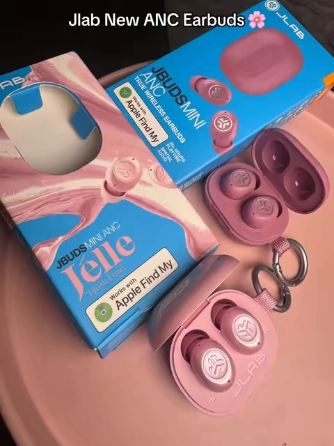 Jlab finally gave us Active Noise Cancellation in two different pinks! ✨🌸🎀#jlab #jlabheadphones #jlabearbuds #bluetoothearbuds #tiktokshopnewarrivals 