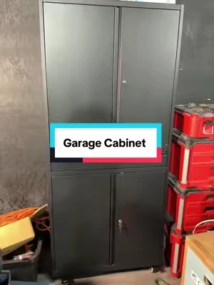 Metal garage cabinet 