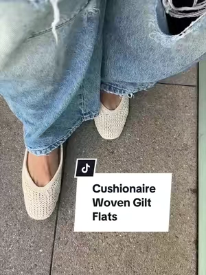Replying to @JennyJenny so cute and really comfy ☁️✨ #cushionaire #everydaystyle #balletflats #wovenflats #tiktokshopstockup 