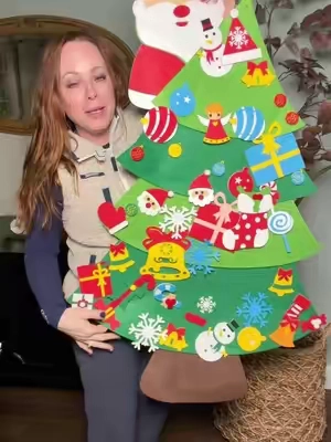 A Christmas tree they’re actually ALLOWED to redecorate 47 times a day. 😂🎄 This felt Christmas tree comes with 42 ornaments AND lights, so toddlers and kids can decorate it, pull everything off, and do it all over again. 🙌🏼 Their very own little tree to rearrange as many times as they want—and maybe, just maybe, they’ll leave yours alone. 😂✨ #KidsChristmas #FeltChristmasTree #ToddlerChristmas #ChristmasActivities #TikTokShopStockUp