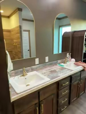 Love these mirrors so much! #mirror #bathroommirror #bathroommakeover 