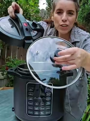 Olla de presión eléctrica con dos tapaderas, Electric pressure cooker #pressurecooker #olladepresionelectrica #tiktokshopcreatorpicks #tiktokshopstockup #ollas 