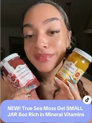 THEY MADE THE BABY JARS 😭🥭 I finally understand why an 8 oz version needed to exist because I wanna try the flavors without committing to the giant jar lol #SeaMoss #TrueSeaMoss #WellnessFinds #seamossbenefits #tiktokshopcreatorpicks @trueseamoss NEW - True Sea Moss Gel SMALL JAR 80z-Rich in Essential Minerals & Vitamins - Supports Daily Vitality