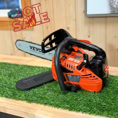 VEVOR 25.4CC 12 Inch Gas Powered Chainsaw 1.2HP Lightweight Top Handle Tree Cutting Saw #TikTokShopCreatorPicks #tiktokshopstockup #toolupgrade #GasChainsaw #Chainsaw @VEVOR Automotive Store 