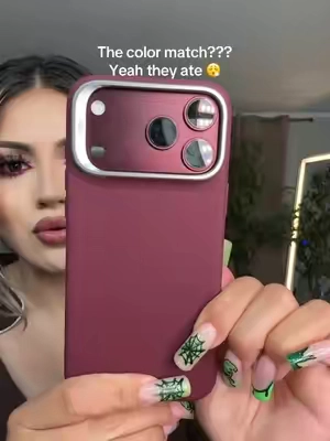 The color match is actually TOO good 😮‍💨🍷📱 like this case was made for this phone #ESRPhoneCase #Burgundy #phoneaccessories 
