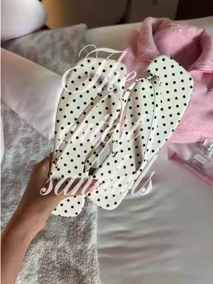 #sandals #cutesandals #polkadots #polkadot 