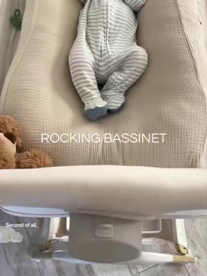 Replying to @Simply Shelly 💋 there’s less than 100 in stock!! if you’ve been waiting for the restock, now’s your chance! ✨#bassinet #sohochic #newbornlife #registrymusthaves 