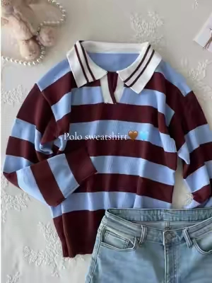 The sweater polo that looks expensive but feels SO soft 🤎# Easy, polished & perfect for fall. Adding this one to my rotation ASAP 🍁☁️#fallfashioninspo