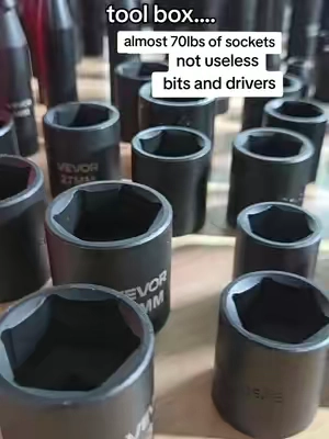 Vevor even put the big socket set on sale. The metric and standard. Deep and shallow well impact sockets in 1/4, 3/8s and 1/2 inch #tools #mechanic #truck #sockets #vevorsuperbrandday 