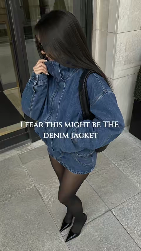 #oversizedcoat #denimjacket #falloutfits 