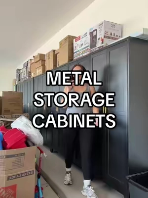 plus they’re good for inside or outside 😍 #storage #organization #clutter #garagestorage #shelving 