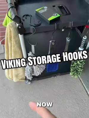Sometimes the easiest way to keep things organized is to keep it simple. These heavy duty duty storage hooks from @VIKING Car Care are the ultimate organization hack for your home and garage without breaking the bank!  #garageorganization #homeorganization #garagehooks #vikingcarcare #fyp 