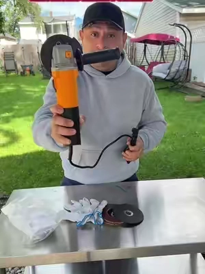 Angle Grinder - 750W 12000RPM, Paddle Switch, Lightweight with   Cutting, Grinding & Polishing Kit #AngleGinder #electricGrinder #grindingPolishingKit #tiktokshopcreatorspicks #TikTokShopStocKup 
