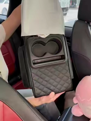 Universal car interior accessories for stowing tidying, Cup holder & phone storage for vehicles long distance driving traval, Car center console armrest pad, Multifunctional 5 in 1 car storage bag, Car interior accessories armrest box storage pocket 97Y #fyp #fypシ゚ #tiktokshop