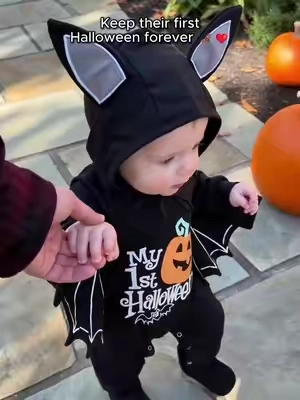 You’ll never get this October with your baby back 🎃🥺 #halloween #babygift #halloweenbaby #momtok #babybat 
