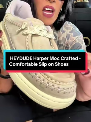 923  HEYDUDE Harper Moc Crafted - Comfortable Slip on Shoes @@HeyDude##TiktokShopCreatorPicks##TiktokShopFallDealsForYou##HEYDUDENewArrivals##HEYDUDENewArrivalsCampaign##tiktokshopblackfriday