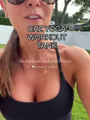supportive + butterysoft quality this workout tank is 10/10 @CRZ YOGA 