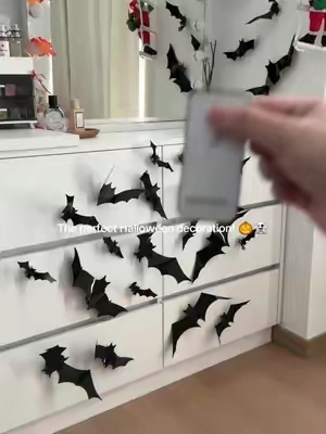 3D Halloween Bats! 🦇 #halloween #summerween #tiktokshopsummersale#halloweenbats #spookyseason 