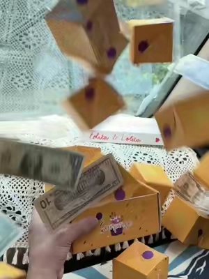 Birthday Surprise Explosion Box. #birthday #birthdaygift #surprise #TikTokMadeMeBuyIt #Money 