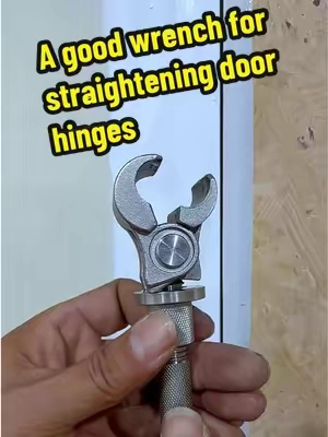 It eliminates the friction between the door and the floor. #repair #door #wrench #hometools #handyman 