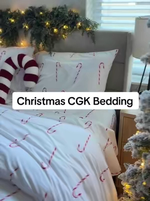 I’ve always dreamed of christmas bedding #christmasbedding #christmas #bedding @CGK Linens 