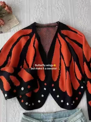 So cute!! #sweater #sweaters #cardigan #whimsical #tiktokshopsummersale