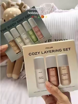 Phlur Holiday Fragrance Bundles 🦌🎄✨ Vanilla Girl Essential 🌨️ @Phlur Fragrances  vanilla girl ; fragrance ; vanilla perfume ; vanilla fragrance recs; body mist  #phlurfragrance #vanilla #vanillagirl #vanillaperfume #fragrance 