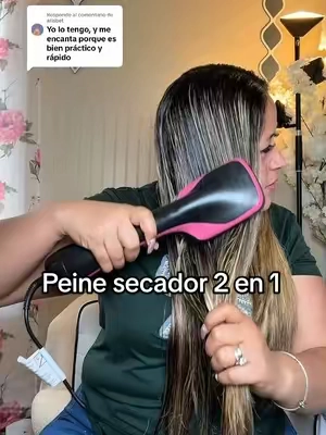 Respuesta a @arisbet secador de 2 en 1 Peine#peine #tiktokshopsummersale #dryerbrush #cuidadodelcabello #blackfriday 