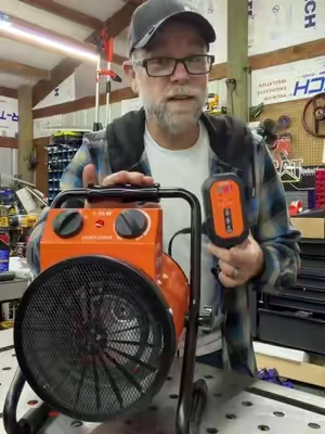 VEVOR 1500W Electric Greenhouse Heater for Growers, IPX4 Waterproof, Silent Operation, Digital Temp Control, ETL Certified, Fan-High Heat Modes, 25° Adjustable Angle, Overheat Protection, for Indoor Grow Tent, Home Office.   ##heater##garage##tools##tiktokfallstockup##tiktokshopcreatorpicks@@VEVOR Store
