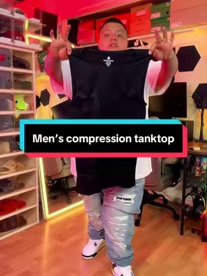 This Men’s compression tank top is the way to go 👌 #compressionshapewear #tanktop #compressionshirt #compressiontanktops #qorelogiq 