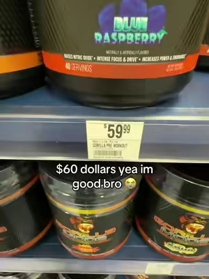 It’s way cheaper here bro don’t buy from the store 😭#gorillamind #preworkout #sale 