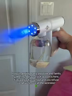 We had the flu, rsv and hand foot and mouth last year and I am not going back to the hospital with my kids! So call me crazy or a crunchy mom, but this is what I’m doing! I use hypochlorous acid in it because it’s non toxic, safe for babies and pets and it kills all the sickness! #nanospray #sickseason #rsv #flu #handfootandmouthdisease 