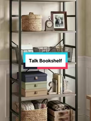 This shelf gives you extra storage without taking up a ton of space! Perfect for keeping any room organized. 🙌 #HomeOrganization #StorageSolutions #Bookshelf #HomeFinds #TikTokShopFinds @Sweetcrispy S 