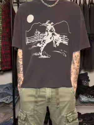 this shirt is crazy tuff 🔥 #fashion #cowboy #shirt #outfit #style 