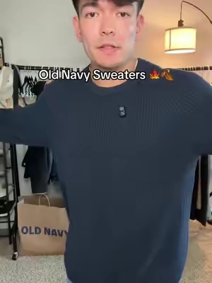 Old Navy Crewneck sweaters for dirt cheap #MensCrewneck #MensKnitwear #CasualMensStyle #FallOutfits #mensstyle 
