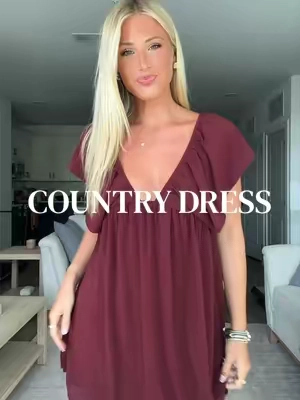 Fav dress rn!!!! Size small #countryconcert #dress #gamedaydress #concertootd #concertdress 