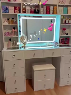 Vanity 2 en 1 #vanity #tocadordemaquillaje #makeup #vanitymirror #DealsForYouDays 