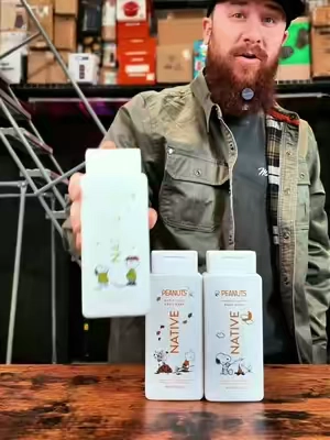 This is something I really never expected from native but it’s awesome #native #peanuts #bodywash 
