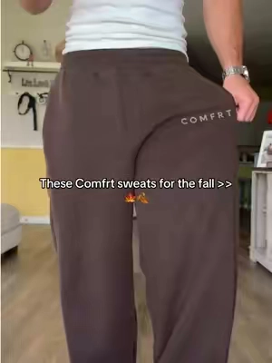 @Comfrt 5’10 165 MEDIUM #comfrt #comfrtclothing #comfrtsweatpants #fallstyle #baggysweatpants 