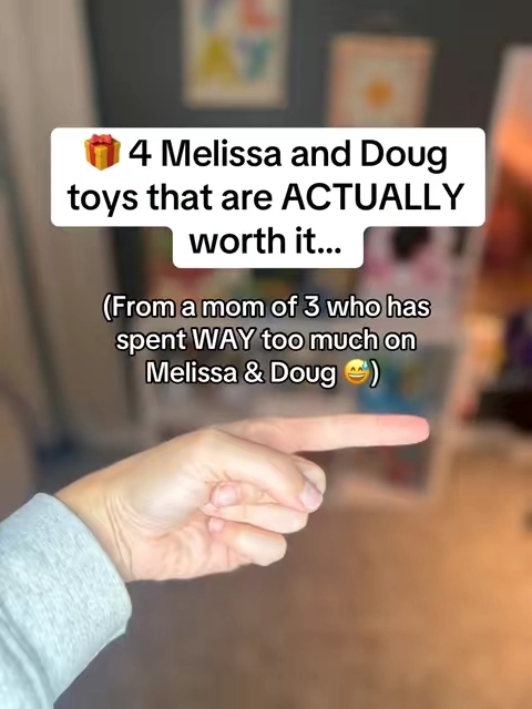 As a mom of 3 I have bought my fair share of Melissa and Doug products…some of them are hyped for no reason but these four have been worth every penny with LOTS of play over the years at our house….and still getting play today with a 7, 6 and 4 year old 🙌🏻 if you’re looking for Christmas gifts for toddler, preschool or kindergarten age, these get a 10/10 from me!! #melissaanddoug #woodentoy #toddlertoy #preschooltoys #toysfortoddlers 