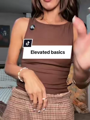 The Ribbed Dainty Boat Neck Brami has a built-in bra and stretchy fitted fabric ✨ such an easy everyday basic. Ad #BuiltInBraTop #RibbedTank #BoatNeckTop #EverydayBasics #TikTokShopFinds