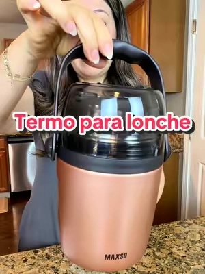 Aqui si le va a llegar el lonche calientito y no se le va a olvidar la cuchara #lunchcontainer #hotfoodthermos #foodthermos #lunchessentials #TikTokShopFallDealsForYou 