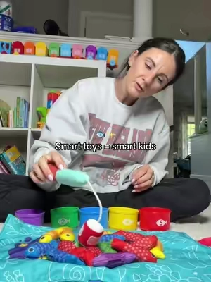 The fishies that do it all #toddlertoys #educationaltoys #earlylearning #toddlerlearning #toddlerfinds 
