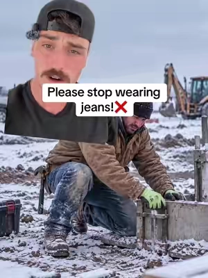 Never wearing jeans again in the winter time #bluecollar #workpants #giftsforhim 