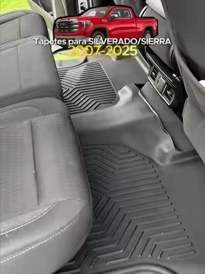 Tapetes diseñados exactamente a la medida para Chevy Silverado y GMC Sierra del 2007 al 2025 #tapetes #trokas #floormats #camionetas #chevysilverado 