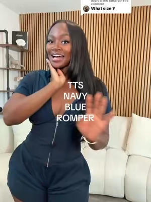 Replying to @BIG BOSS VETTE I’m wearing a size medium in this romper ladies ☺️🥰 #romper #shortsromper 