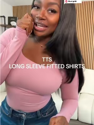 Replying to @Gabby| YT: LifewithGabrielleD yesss I wear these tops so much all fall & winter 😍😍 #fittedshirt #longsleeveshirt #automet #autometshirts 