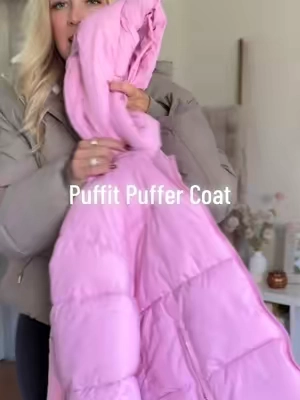 FLUFFY + WARM + COZYYYY!! 🧸🧸❄️❄️⛄️⛄️ @PUFFIT.US.OFFICIAL #pufferjacket #puffit #wintercoat 